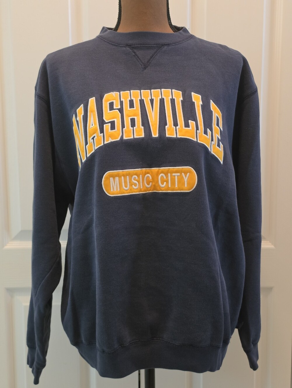 Holloway Nashville Music City Retro Varsity Sweatshirt Unisex Women M Men S